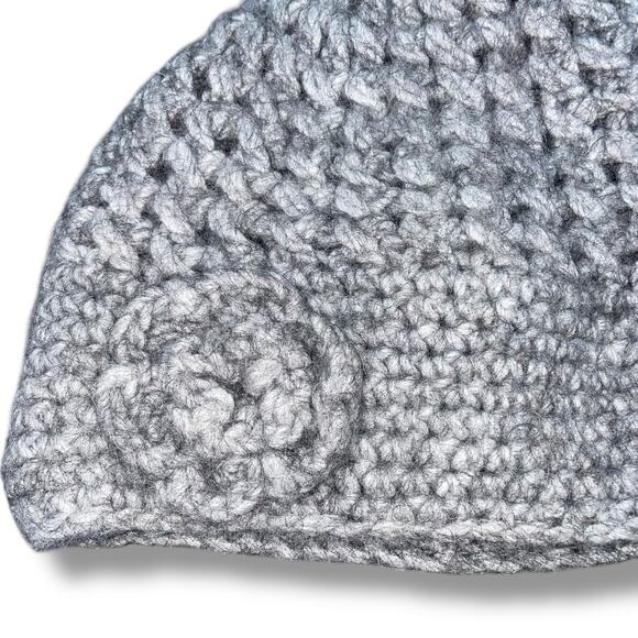 Fratelli Talli Firenze Italy Womens Alpaca 25% Knit Hat Beanie Italia Rose Gray - Picture 3 of 10